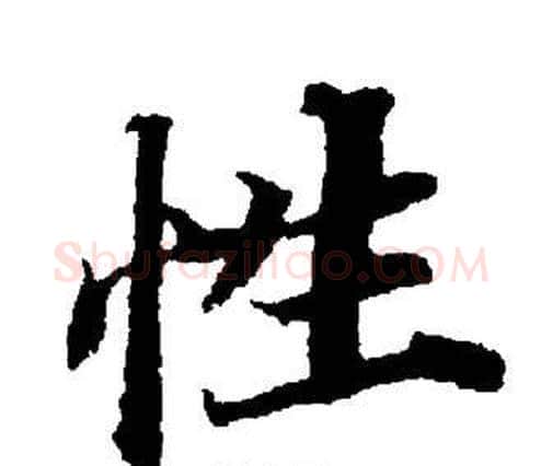 性字董其昌毛笔楷书书法写法,摘自董其昌毛笔楷书书法作品