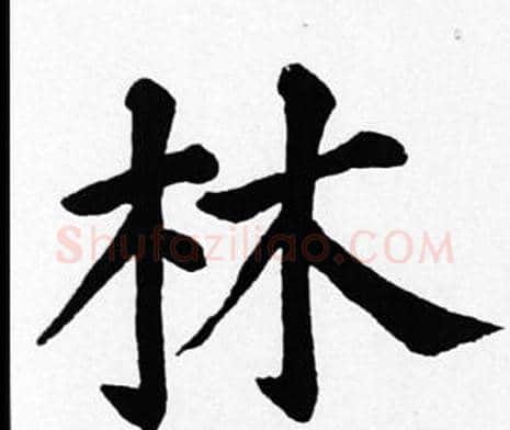 林字苏轼毛笔楷书写法,摘自苏轼毛笔楷书作品