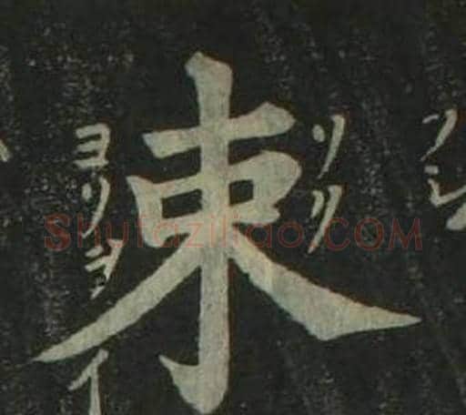 束字姜立纲毛笔楷书书法写法,摘自四体千字文