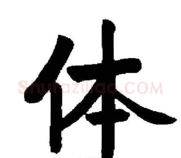 体字启功毛笔楷书书法写法,摘自启功毛笔楷书书法作品