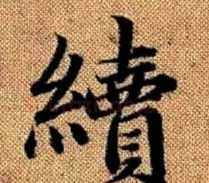 續字王铎毛笔楷书书法写法,摘自真草千字文