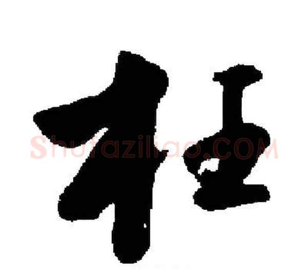枉字启功毛笔楷书书法写法,摘自启功毛笔楷书书法作品