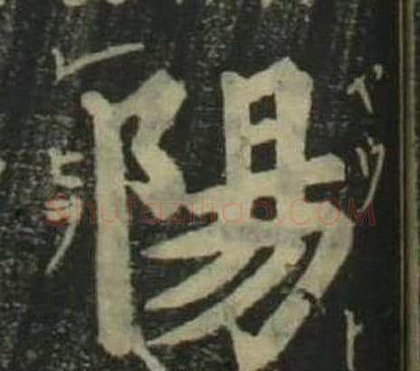 陽字姜立纲毛笔楷书书法写法,摘自四体千字文
