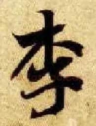 李毛笔楷书写法,摘自隋智永真草千字文