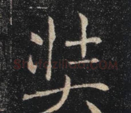奘字褚遂良毛笔楷书书法写法,摘自雁塔圣教序