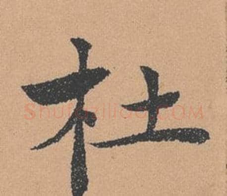 杜字褚遂良毛笔楷书书法写法,摘自倪宽赞