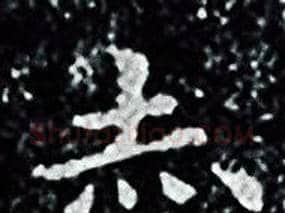 赤字王羲之毛笔小楷写法,摘自王羲之毛笔小楷作品