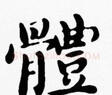體字沈度毛笔楷书书法写法,摘自沈度毛笔楷书书法作品