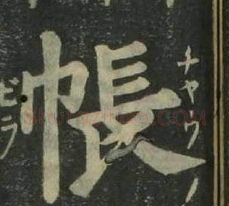 帳字姜立纲毛笔楷书书法写法,摘自四体千字文