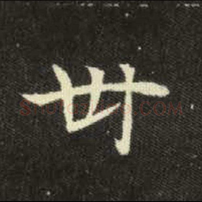 卅毛笔魏碑写法，摘自：元倪墓志