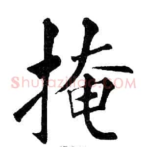 掩
