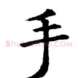 手