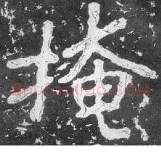掩