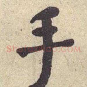 手