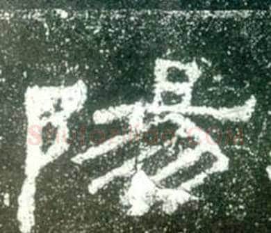 陽字佚名毛笔隶书书法写法,摘自史晨碑