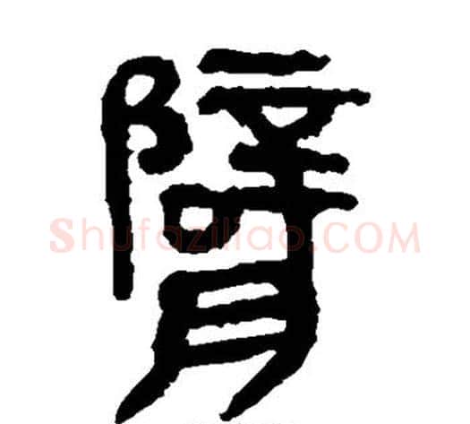 臂字轪侯利苍的儿子‌‌毛笔隶书写法,摘自轪侯利苍的儿子‌‌毛笔隶书作品