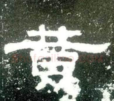 黄字佚名毛笔隶书书法写法,摘自史晨碑