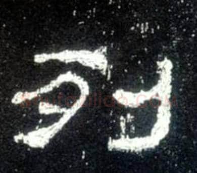 列字佚名毛笔隶书书法写法,摘自史晨碑