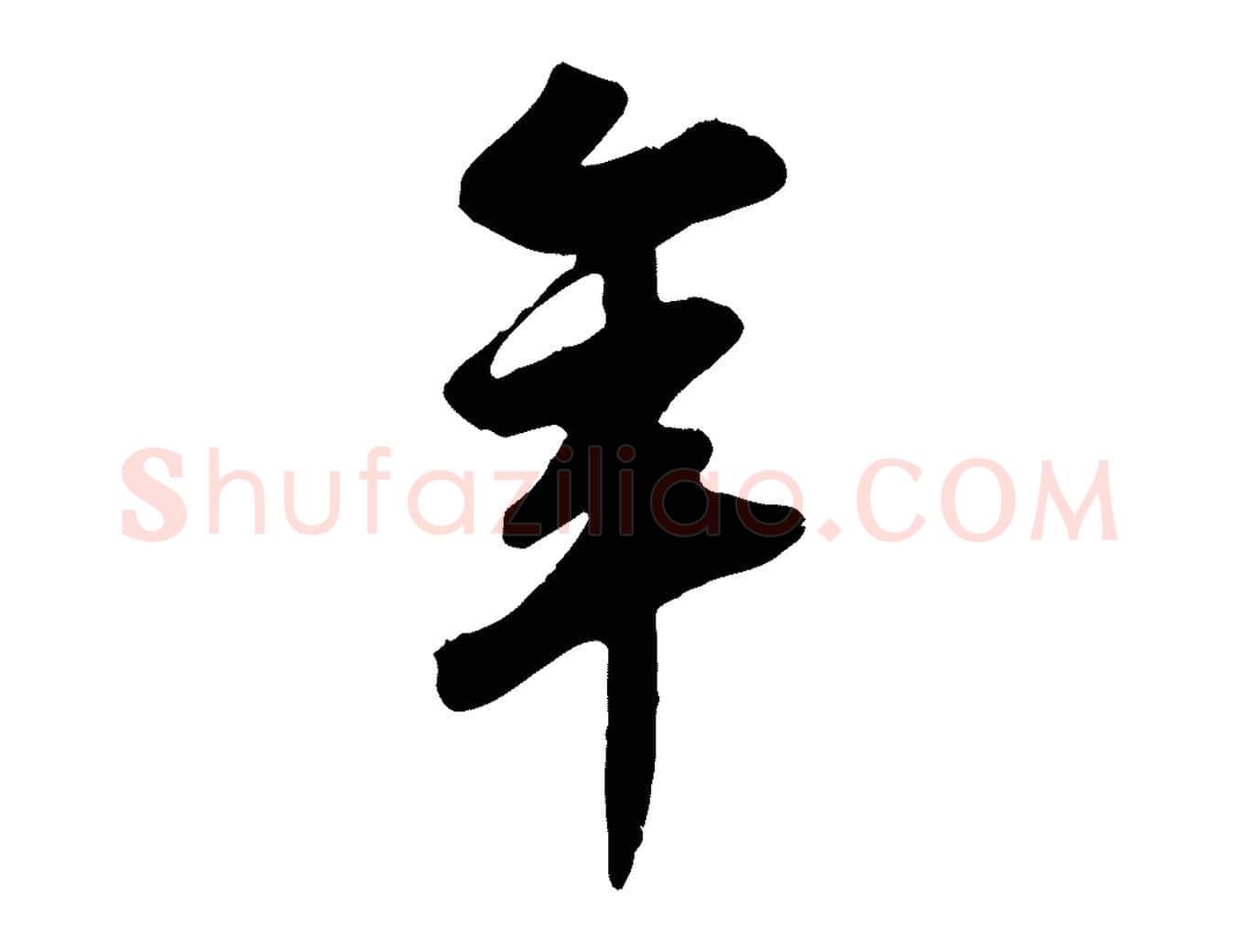 年毛笔行书写法,摘自宋代苏轼答钱穆父诗帖