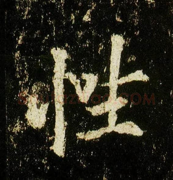 性毛笔行书写法,摘自唐李邕云麾将军碑