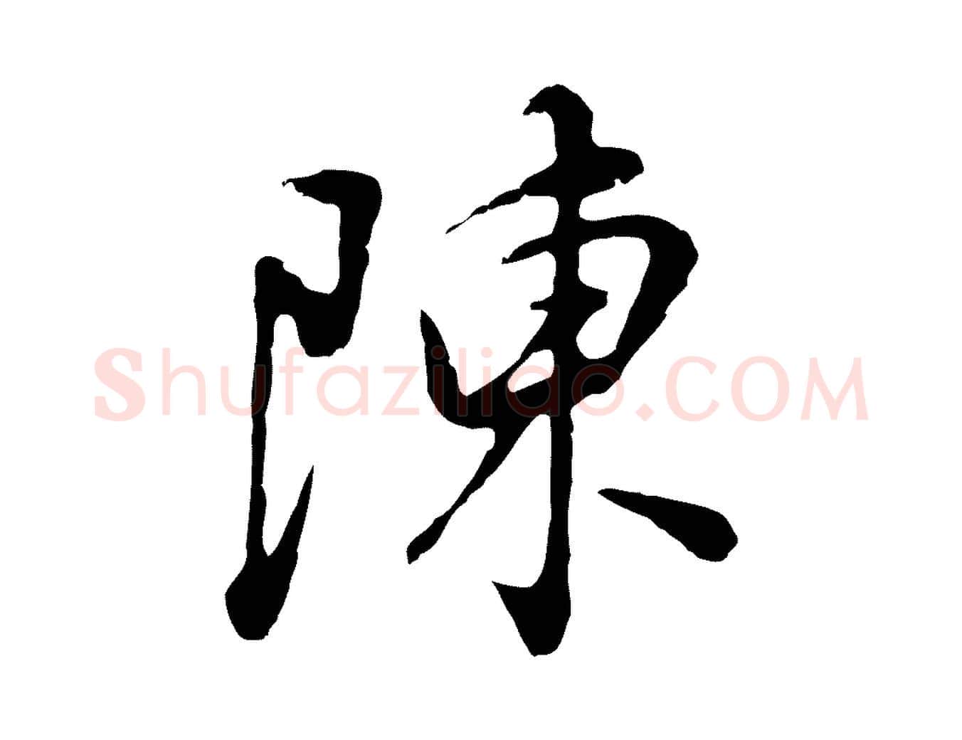 陳毛笔行书写法,摘自明代董其昌邵康节先生自着无名公