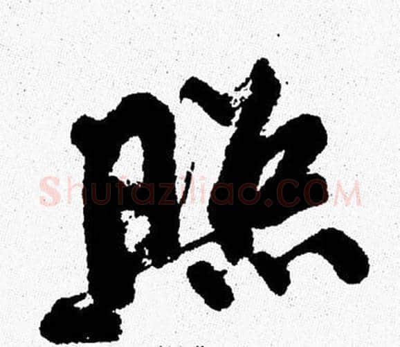 照字周慧珺毛笔行书书法写法,摘自周慧珺毛笔行书书法作品
