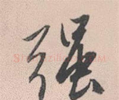 強字赵孟頫毛笔行书写法,摘自灵隐大川济禅师塔铭
