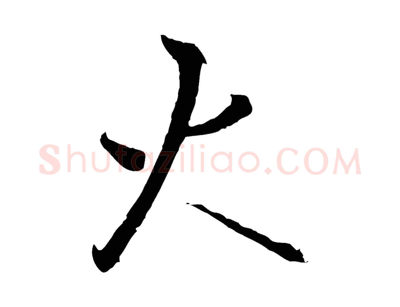 火毛笔行书写法,摘自宋代高宗千字文
