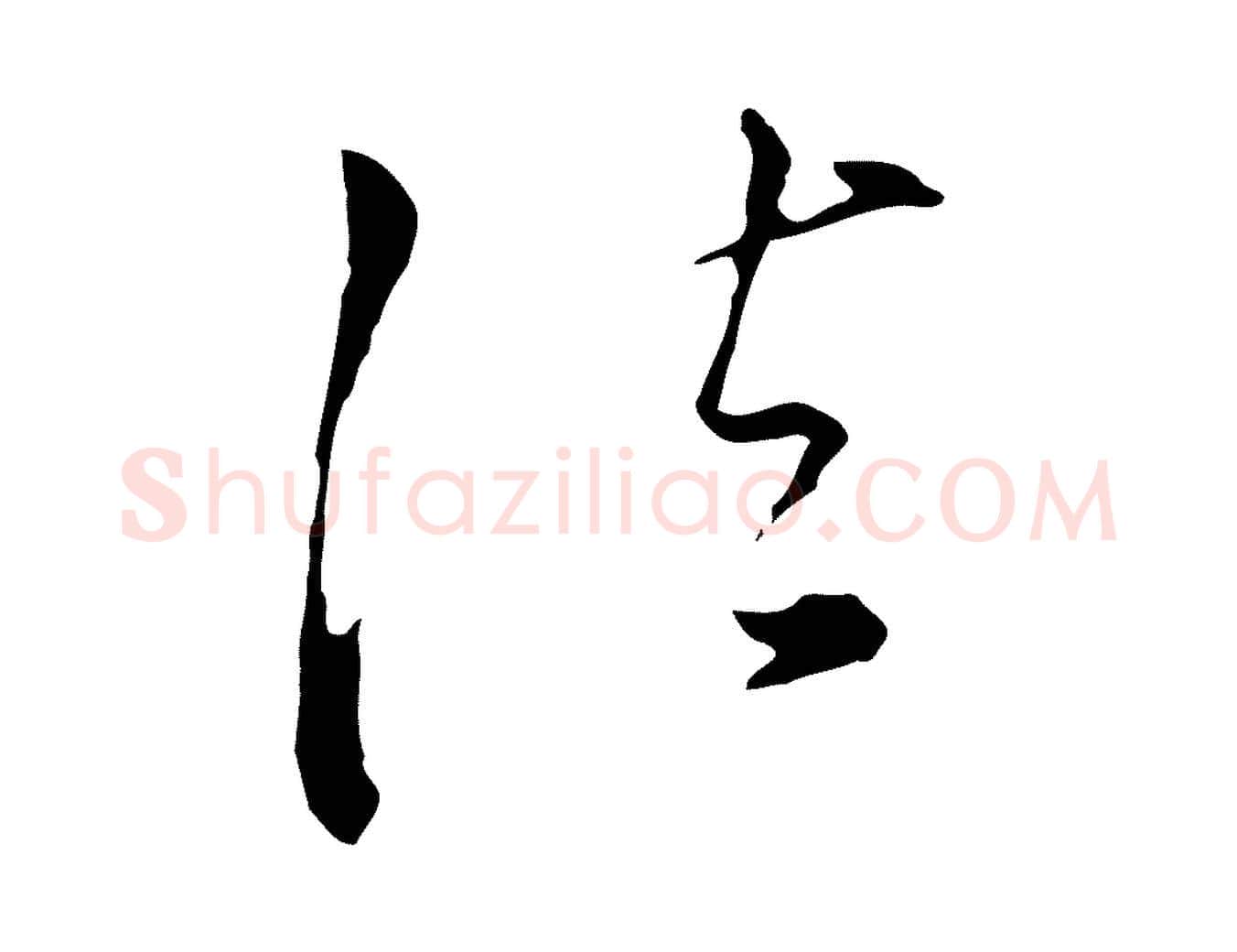 法毛笔行书写法,摘自明代董其昌洛神赋十三行补