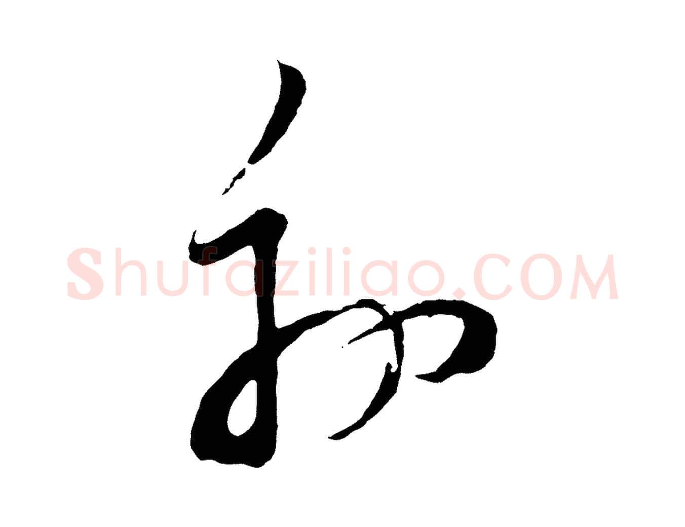 外毛笔行书写法,摘自明代董其昌题画十跋