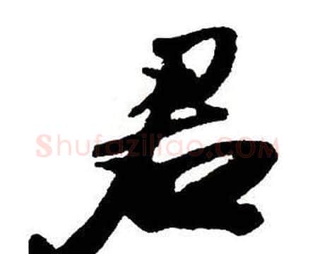 君字王铎毛笔行书书法写法,摘自集字千字文