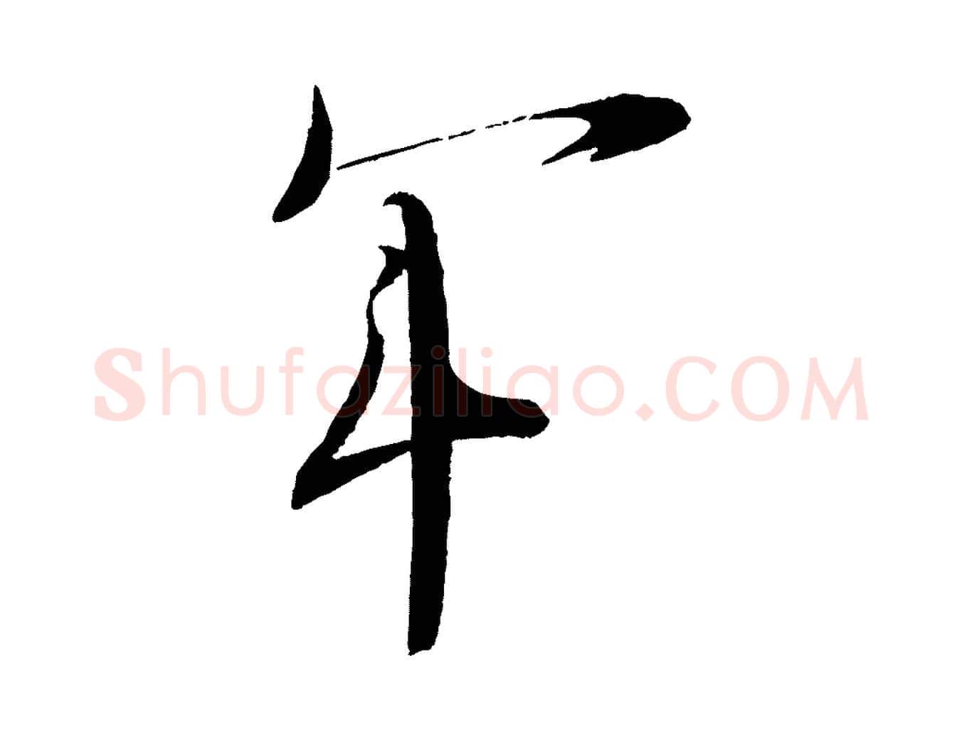年毛笔行楷写法,摘自宋代文彦博得报帖