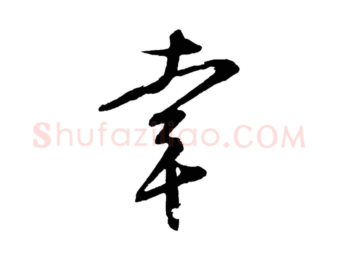 幸毛笔行楷写法,摘自宋代文彦博得报帖