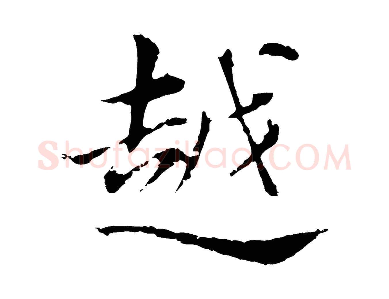 越毛笔行书写法,摘自明代董其昌洛神赋十三行补