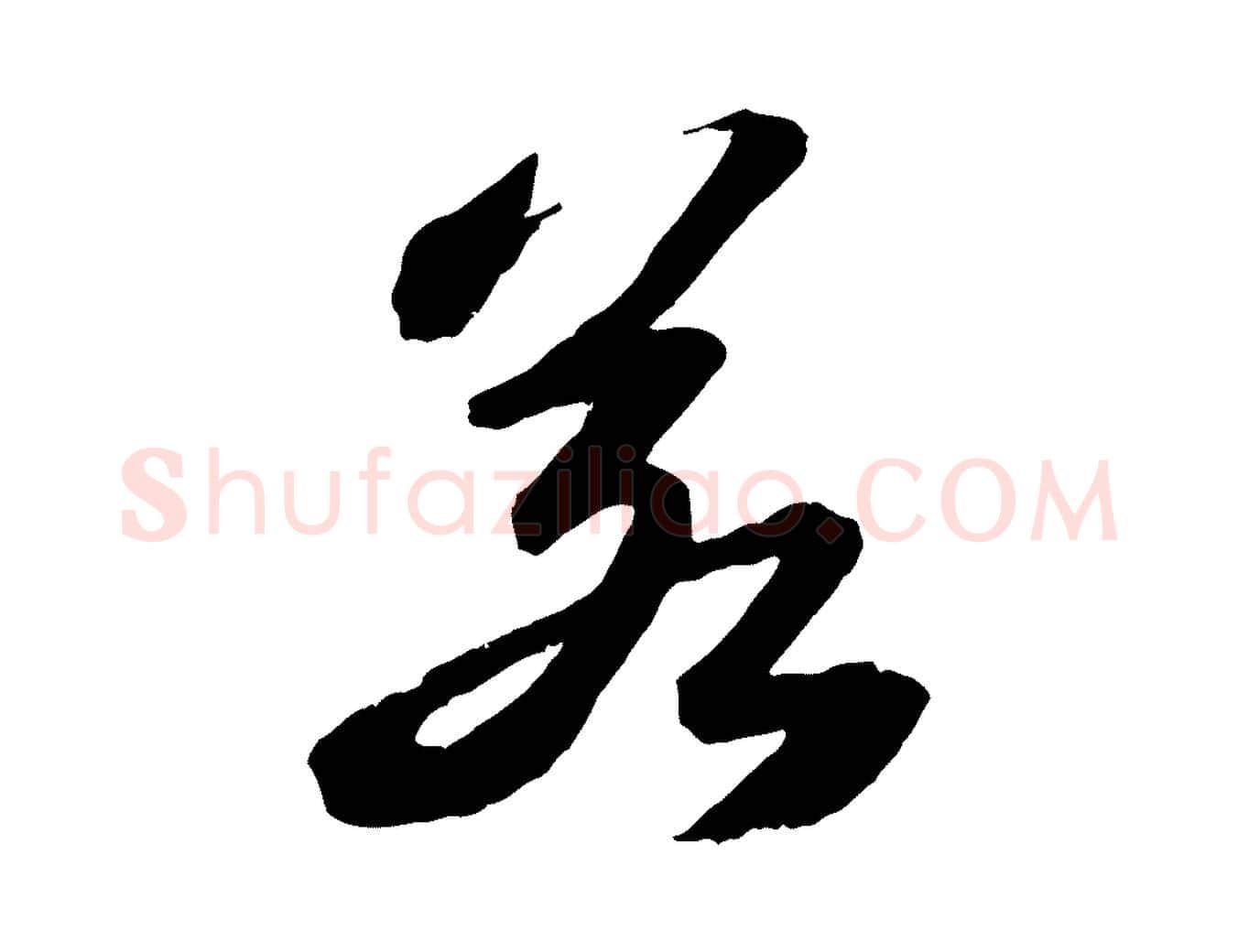 若毛笔行书写法,摘自宋代苏轼中山松醪赋