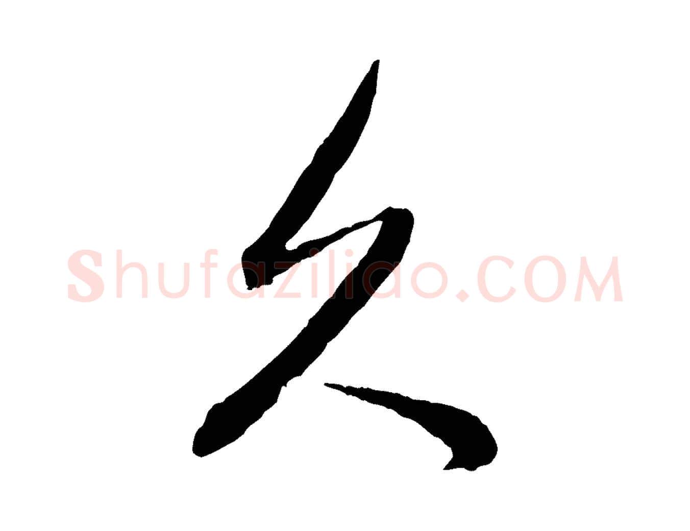 久毛笔行书写法,摘自明代董其昌临淳化五帖