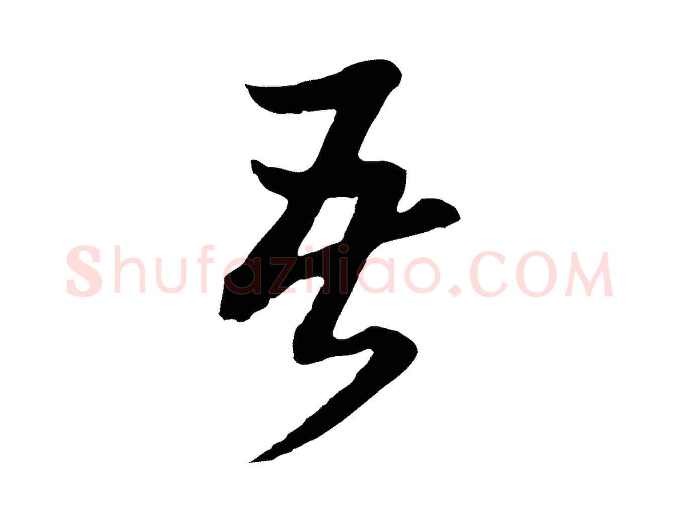 吾毛笔行书写法,摘自明代董其昌临淳化五帖