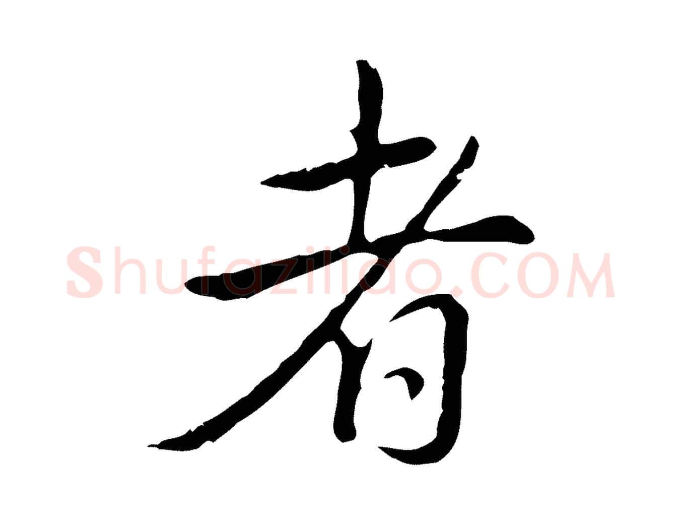 者毛笔行书写法,摘自清代高宗三希堂法帖