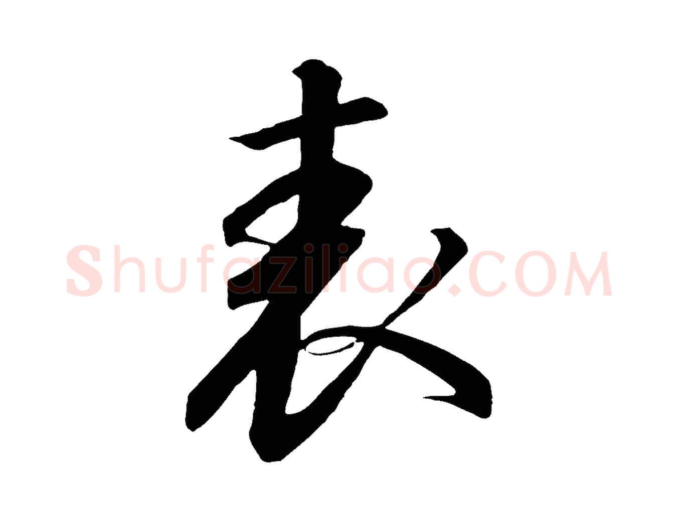 表毛笔行书写法,摘自宋代高宗千字文