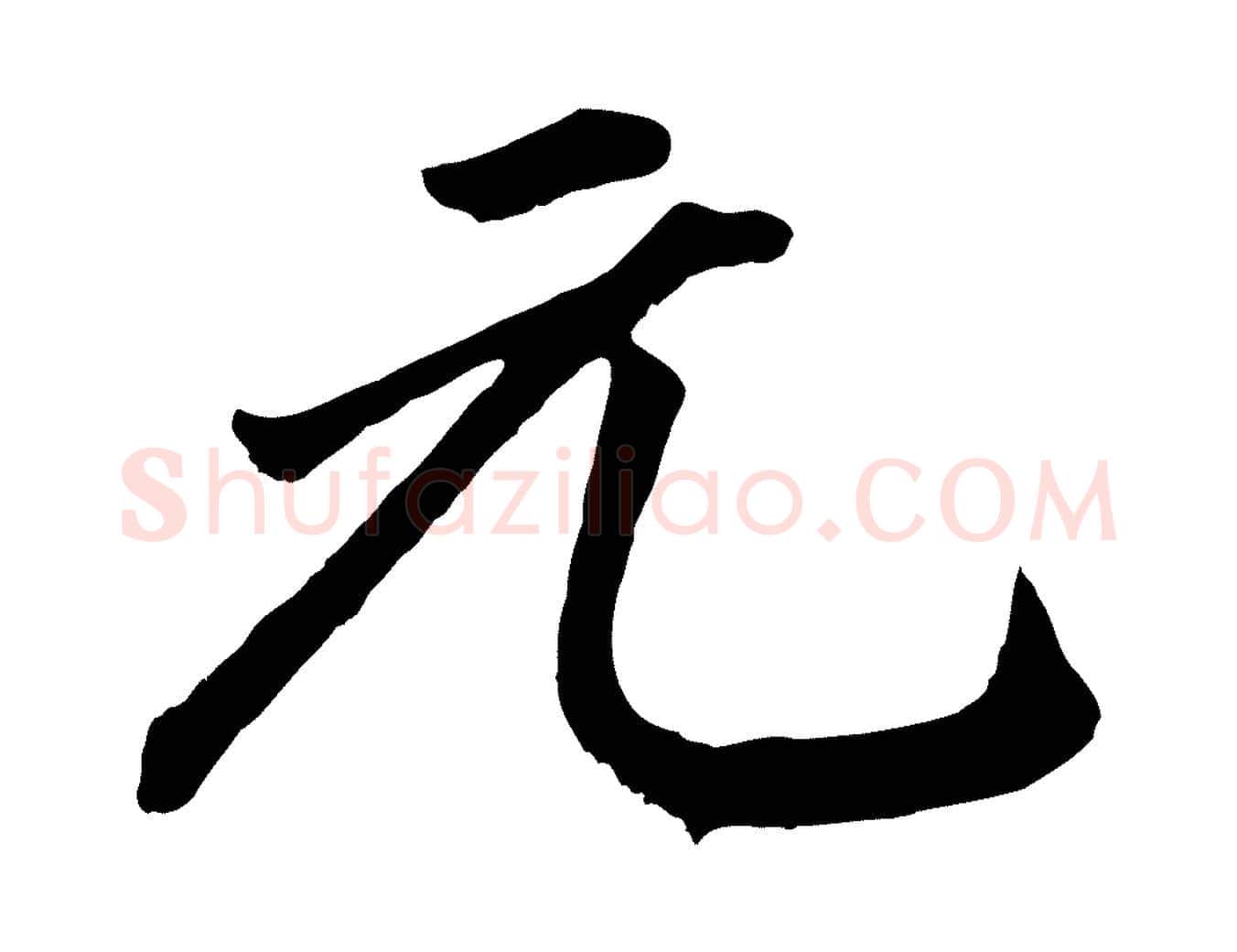 元毛笔行书写法,摘自明代董其昌龙神感应记