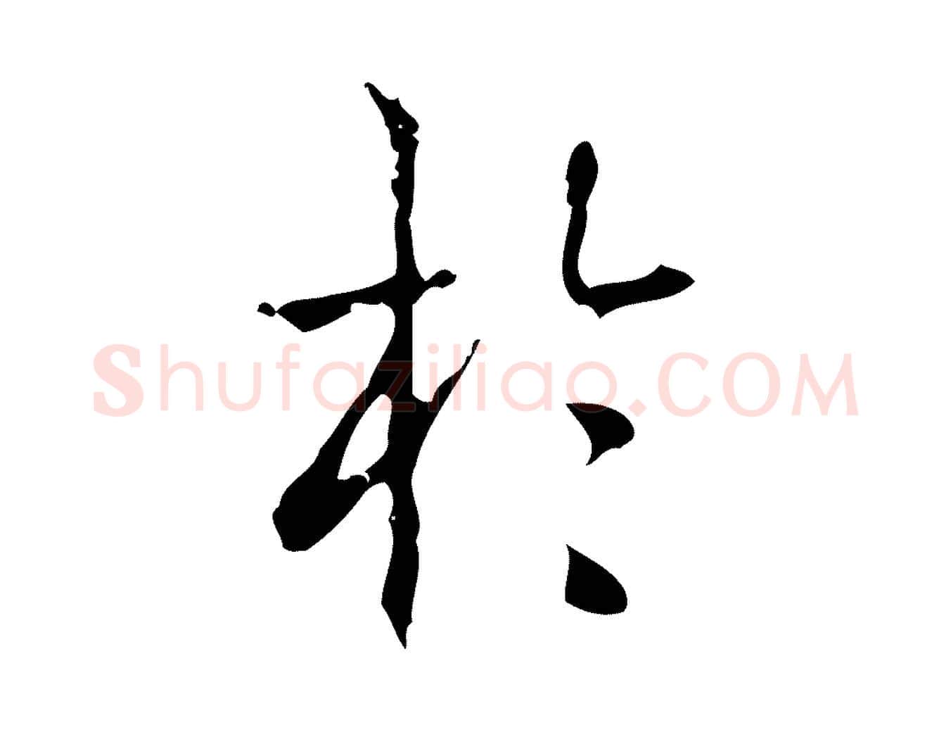於毛笔行书写法,摘自清代高宗跋中山松醪赋
