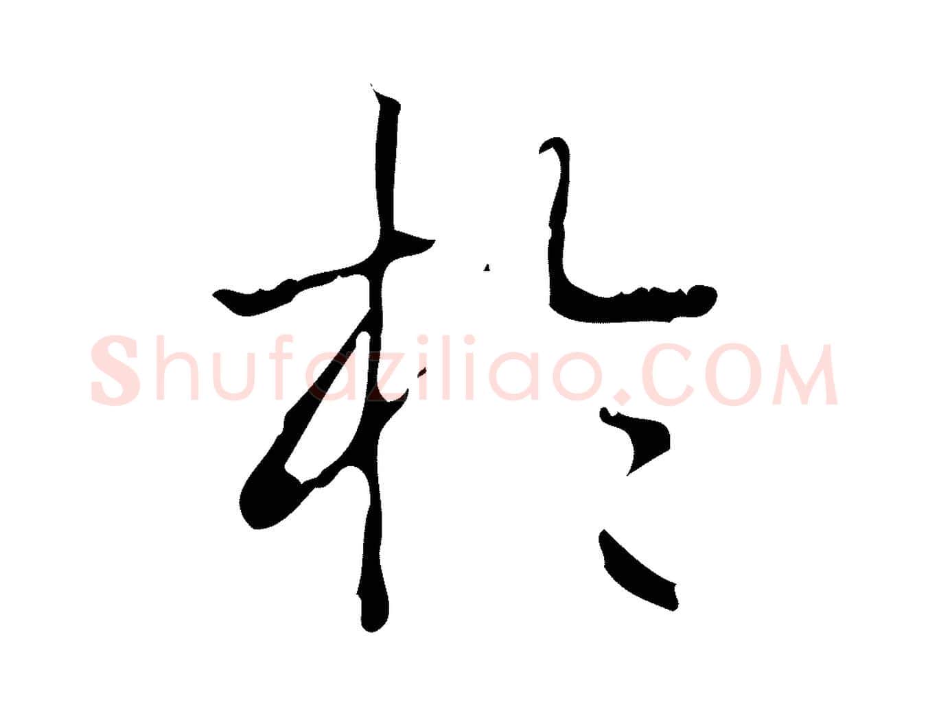 於毛笔行书写法,摘自清代高宗跋中山松醪赋