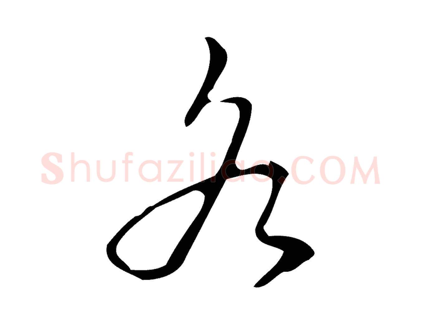 為毛笔行书写法,摘自清代高宗跋中山松醪赋