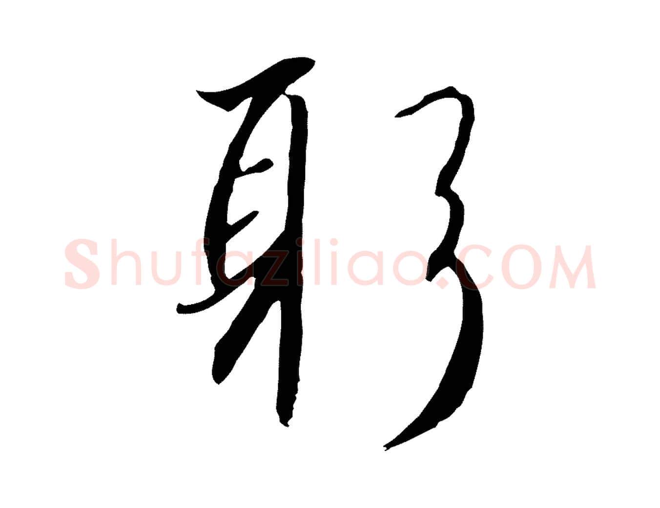 躬毛笔行书写法,摘自宋代高宗千字文