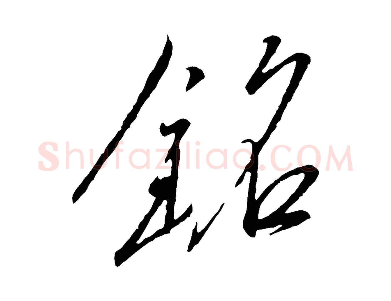 銘毛笔行书写法,摘自宋代高宗千字文