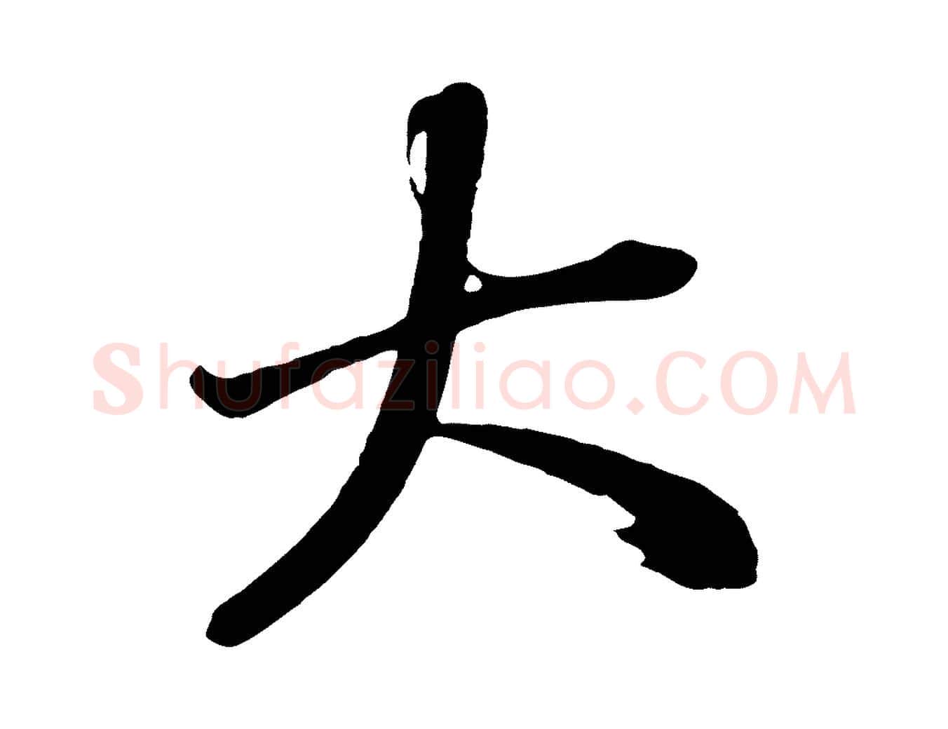 大毛笔行书写法,摘自明代董其昌龙神感应记