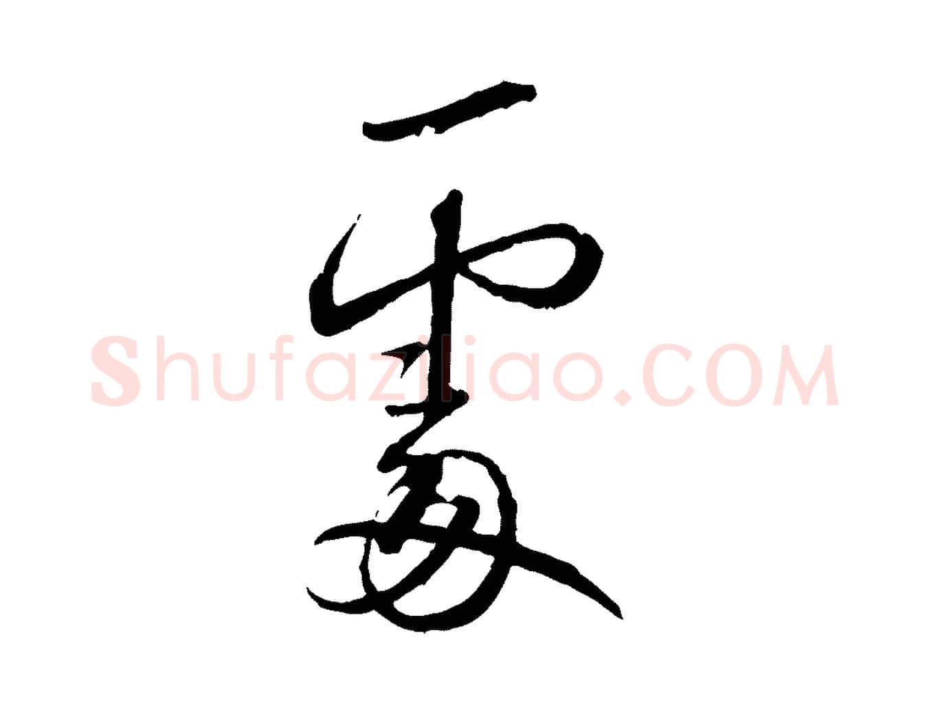 處毛笔行书写法,摘自宋代蔡襄与郎中帖