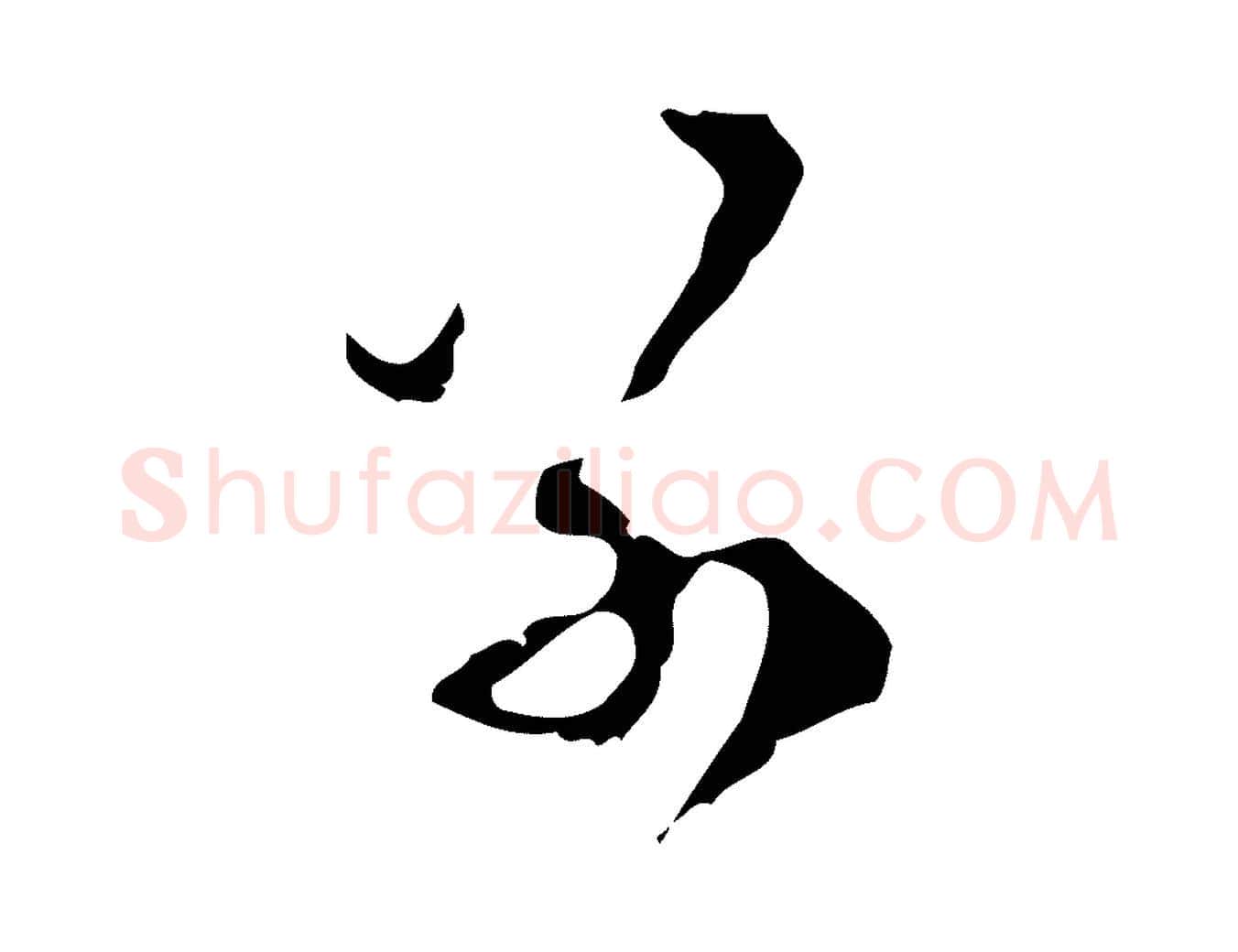別毛笔行楷写法,摘自明代陈继儒跋洛神赋十三行补