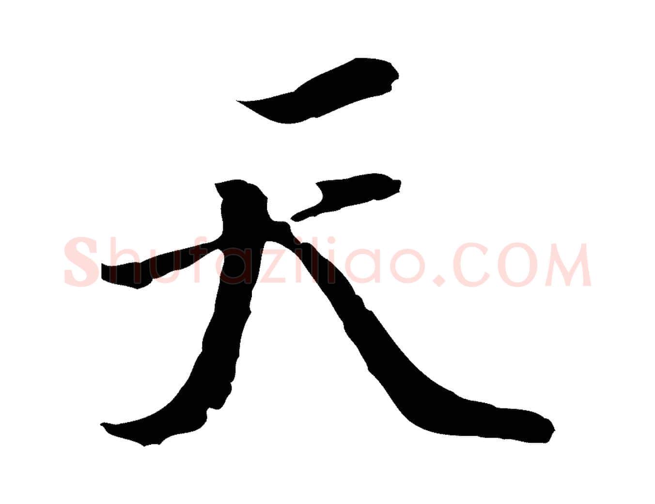 天毛笔行楷写法,摘自明代陈继儒跋洛神赋十三行补