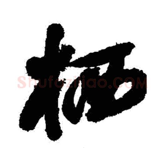 棲字归庄毛笔行书书法写法,摘自归庄毛笔行书书法作品